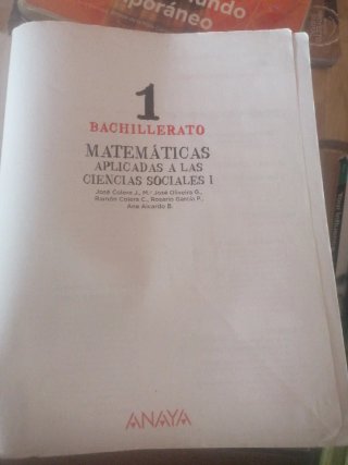 Matemáticas aplicadas a las Ciencias Sociales I...