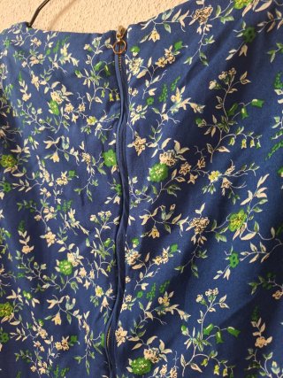 Vestido Sfera flores azul T.S