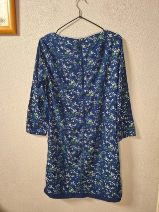 Vestido Sfera flores azul T.S