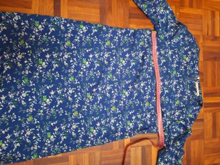 Vestido Sfera flores azul T.S