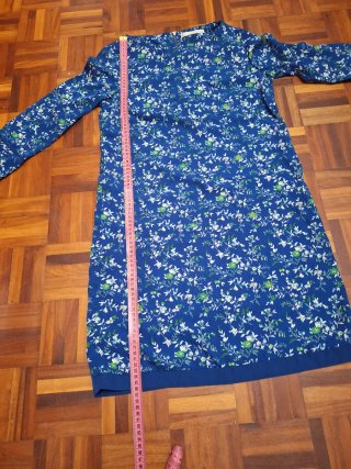 Vestido Sfera flores azul T.S