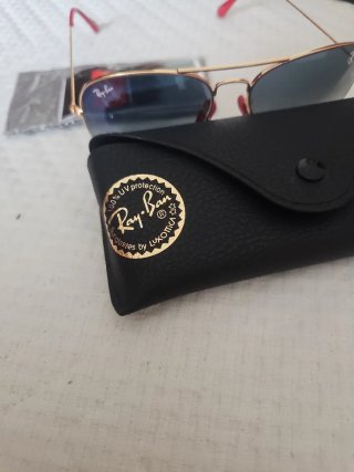 Gafas de Sol Ray-Ban Aviator Doradas Azules