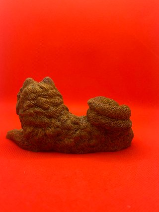 Figura Perro Chow Chow Resina Vintage