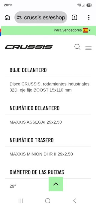 Ruedas 29 Crussis