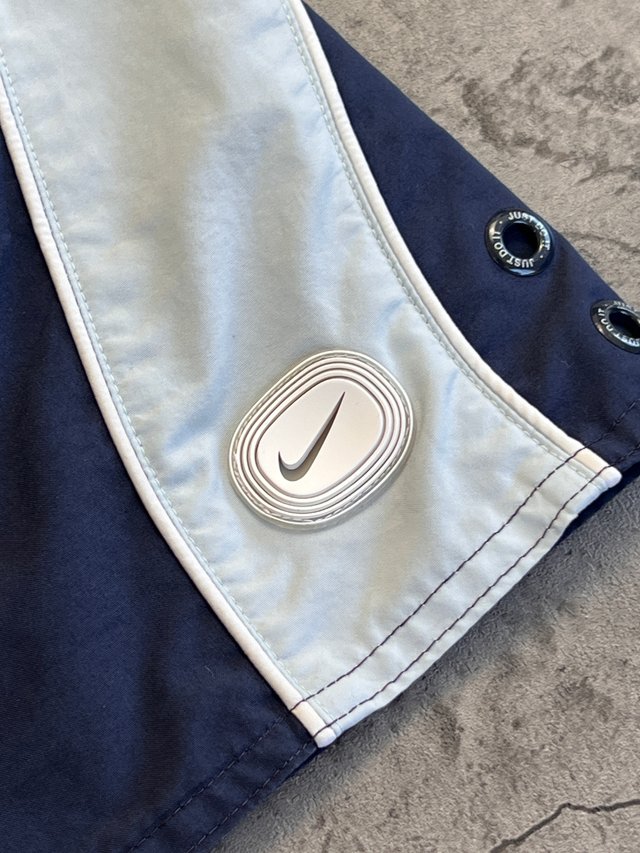 Nike Shorts Y2K Azul Blanco Talla M