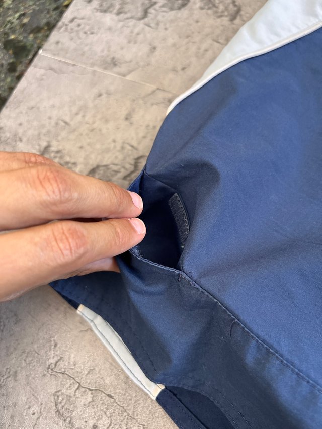 Nike Shorts Y2K Azul Blanco Talla M