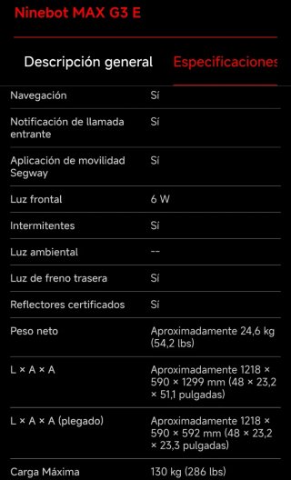 Segway Ninebot MAX G3 Patinete Eléctrico