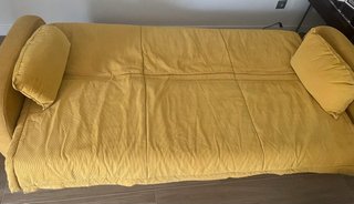 Sofá Cama 3 Plazas Mostaza