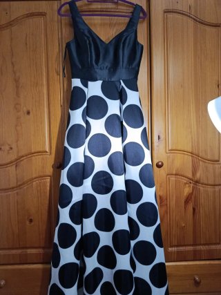 Vestido de fiesta lunares talla M