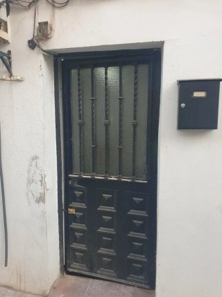 Puerta de hierro con ventana(SOLO LA HOJA)