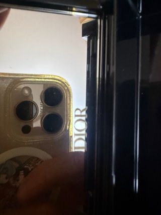 Minaudiere Dior Clutch Borsa Nera Oro