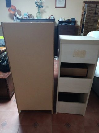 Módulos dormitorio escalonados con cajones