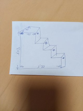 Módulos dormitorio escalonados con cajones