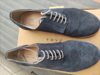 Zapatos Zara Hombre Talla 40 Azul Marino