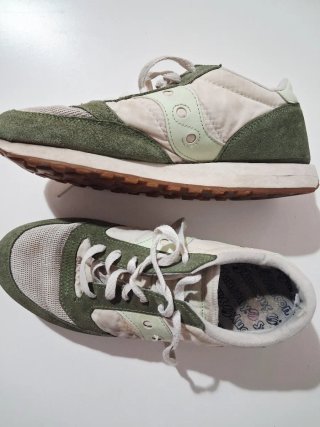 Zapatillas Saucony Beige y Verde