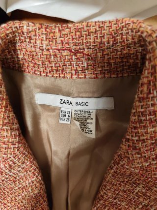 Americana Zara naranja y rosa Talla XS