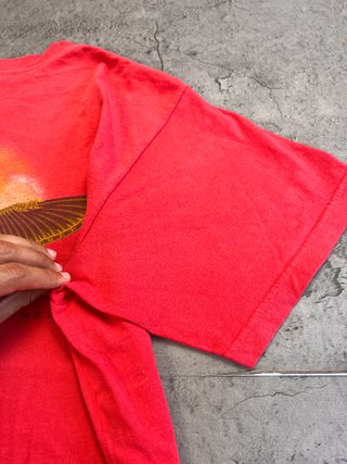 T-shirt Vintage Heavy Weight Boxy Fit Red Raven 90