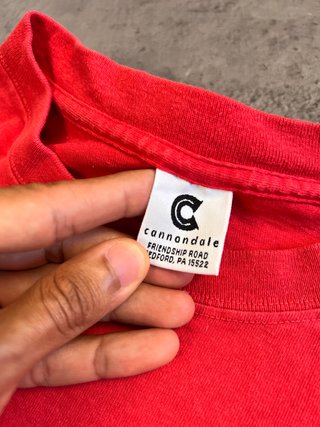 T-shirt Vintage Heavy Weight Boxy Fit Red Raven 90