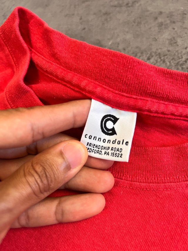 T-shirt Vintage Heavy Weight Boxy Fit Red Raven 90
