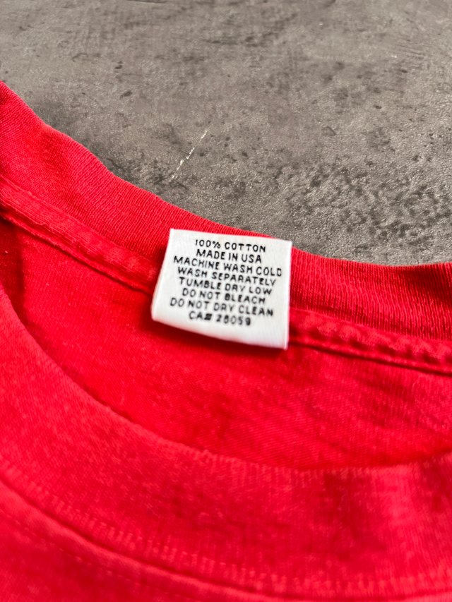 T-shirt Vintage Heavy Weight Boxy Fit Red Raven 90