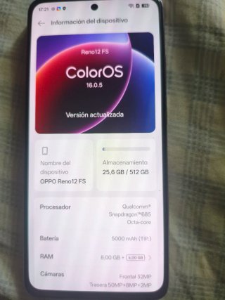 Reno12 FS 4G + Auriculares Air 4 OPPO