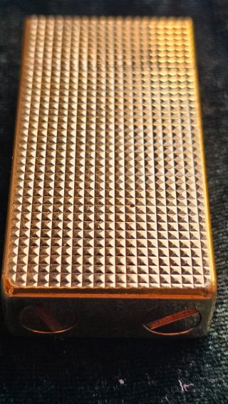 Encendedor Myon Vintage Baño Oro Guilloché