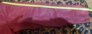 Chaqueta de Piel Roja