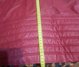 Chaqueta de Piel Roja