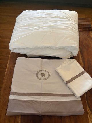 Ropa de cuna: edredón, funda y almohada