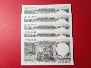 11 BILLETES DE PESETAS ANTIGUOS NUEVOS S/C.