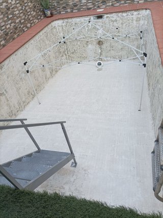 Escalera Piscina 1,20m acero inoxidable
