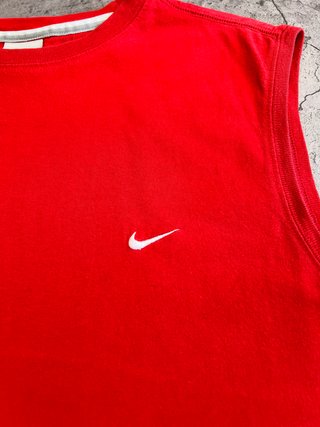 Nike Tank Top Red 2000's Vintage Old tag