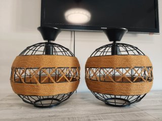 Lámparas Techo Boho Rústico (2 uds)