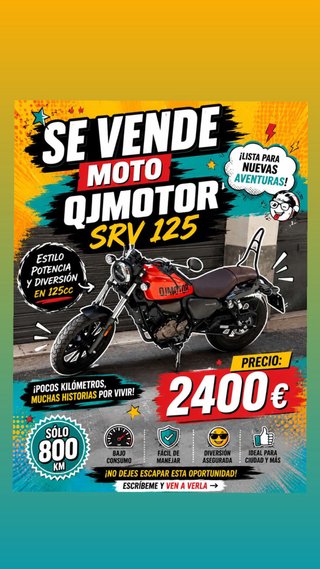 QJMOTOR SRV 125 - ¡Lista para aventuras!