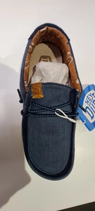 Mocasines HeyDude niño T.32 con etiqueta