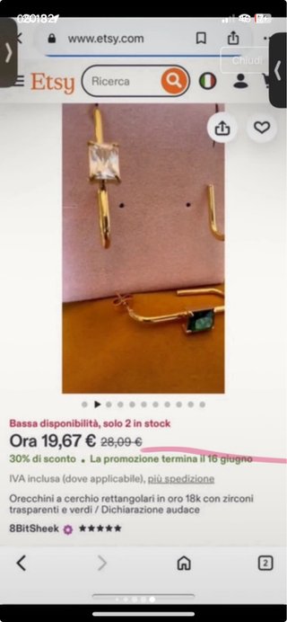 Orecchini ovali geometrici con zirconi