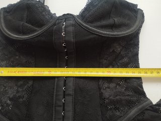 Vestido Corsé Encaje Negro Shein XXS