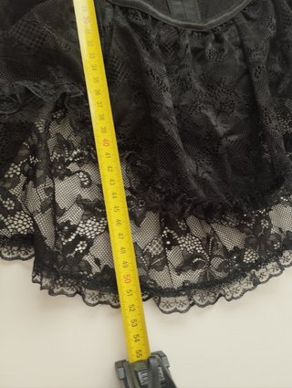 Vestido Corsé Encaje Negro Shein XXS