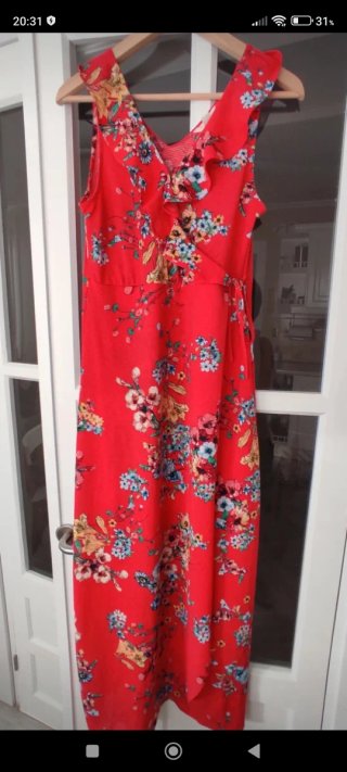 Vestido Largo Springfield Estampado Floral Talla L