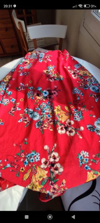 Vestido Largo Springfield Estampado Floral Talla L