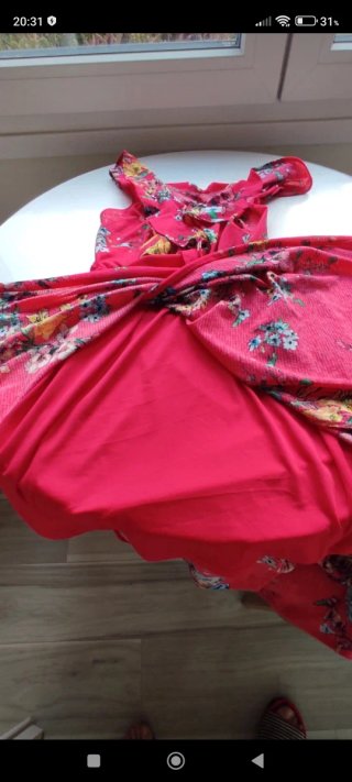Vestido Largo Springfield Estampado Floral Talla L