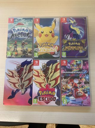 Juegos Nintendo Switch Pokémon y Mario Kart