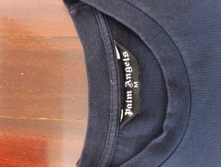Camiseta Original Palm Angels Oso Roto Negra
