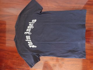 Camiseta Original Palm Angels Oso Roto Negra