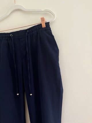 Pantalón fluido azul marino