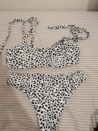 Bikini estampado vaca talla S
