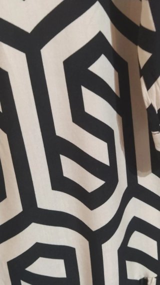 Vestido camisero estampado geométrico