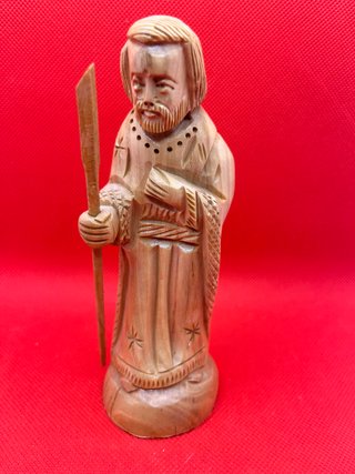 Belen Nacimiento Madera Olivo 3 Piezas