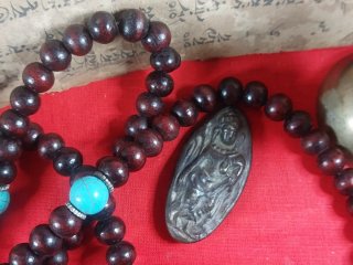 Conjunto budista manuscrito siglo XIX