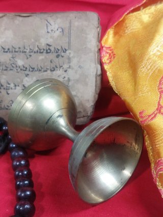 Conjunto budista manuscrito siglo XIX